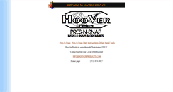 Desktop Screenshot of hooverproducts.com