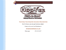 Tablet Screenshot of hooverproducts.com